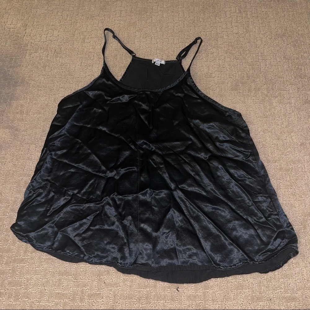 PJ Salvage Black Silk Set